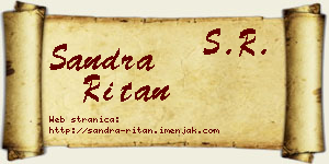Sandra Ritan vizit kartica